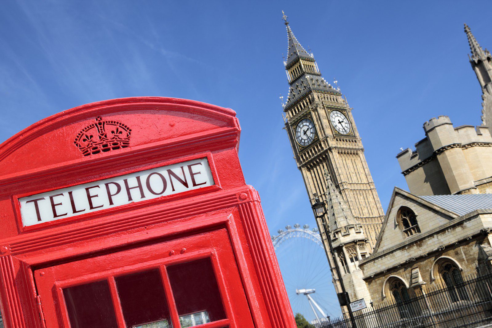 Travel To London England Telephone Box With Big Bend 1600x1066